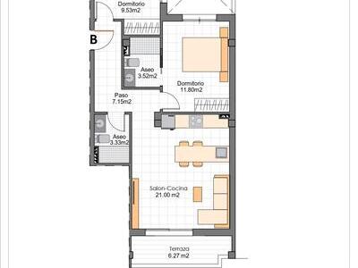 VIP-K602: Appartement te koop in Lo Pagan, Murcia