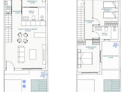 VIP-K694: Stadthaus zu Verkaufen in Torre Pacheco, Murcia