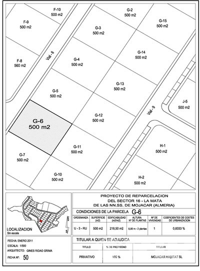 VIP7683: Terrain à vendre en Mojacar Playa, Almería