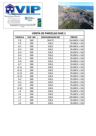 VIP7683: Land for Sale in Mojacar Playa, Almería