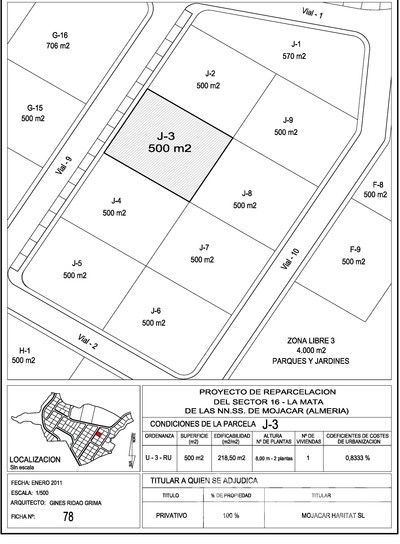 VIP7683: Land for Sale in Mojacar Playa, Almería