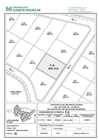 VIP7683: Parcela en Venta en Mojacar Playa, Almería