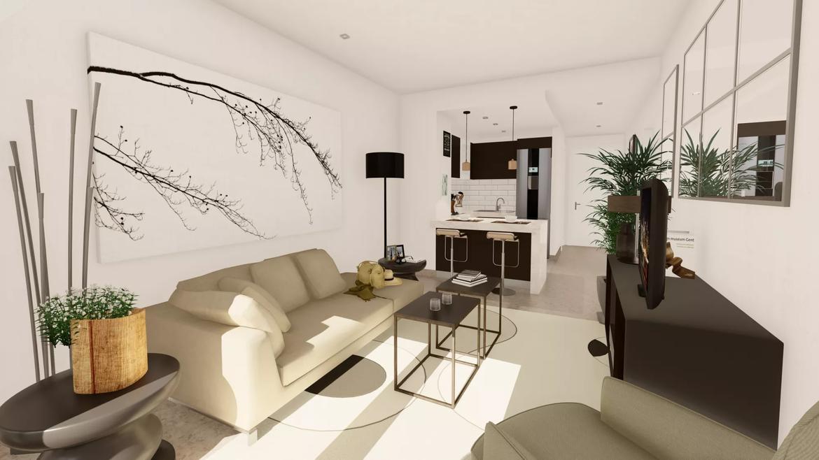 Small Oasis Render Interior Resort Apartments Living Room