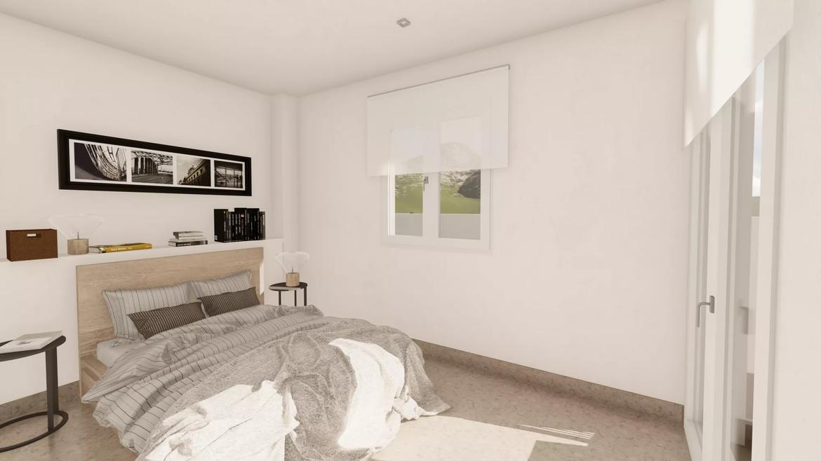 Small Oasis Render Interior Townhomes Bedroom