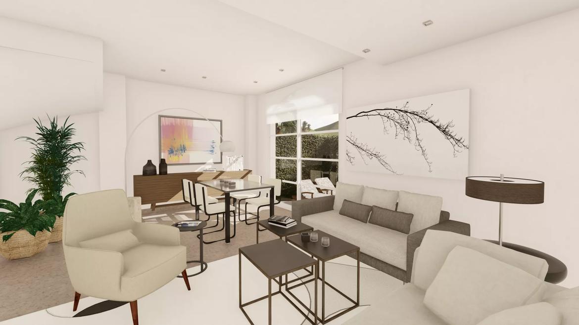 Small Oasis Render Interior Townhomes Living Room 2