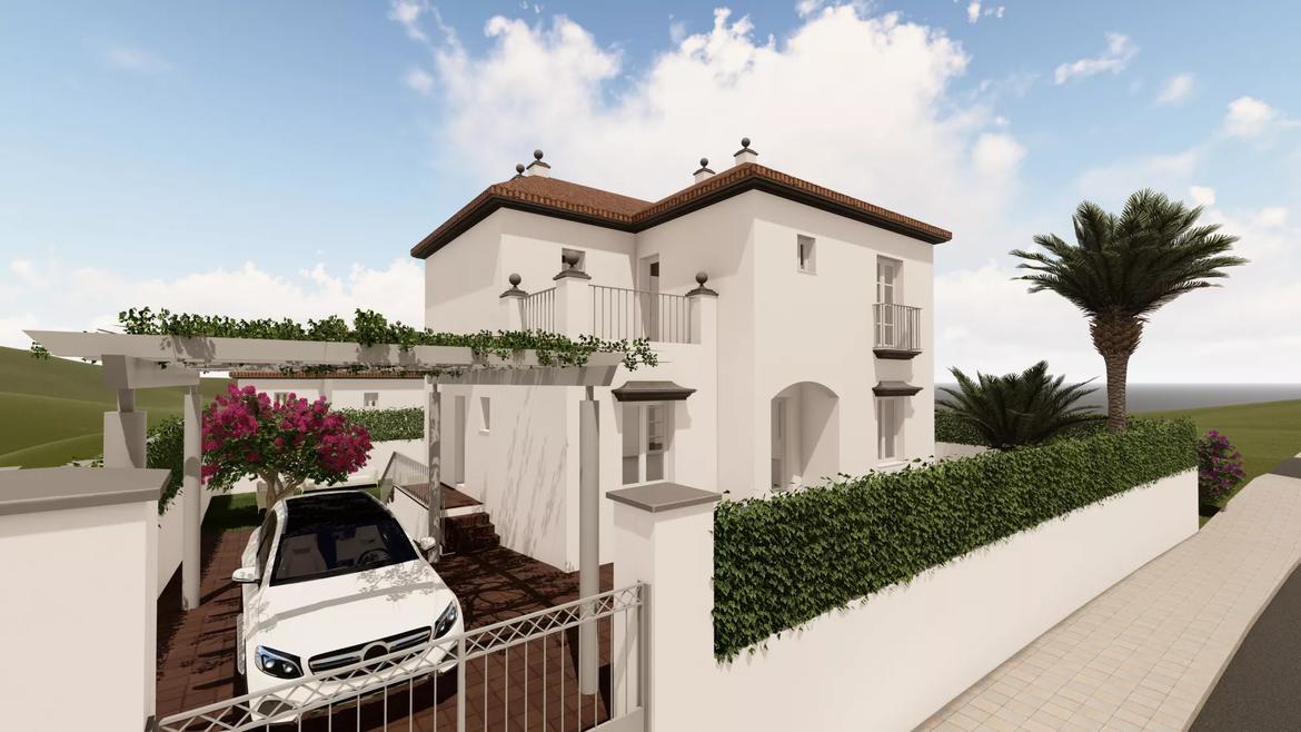 Small Oasis Render Exterior Villas Facade